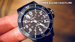 TIMEX ALLIED Coastline 43MM Watch Review  Indiglo is awesome [upl. by Burrows]