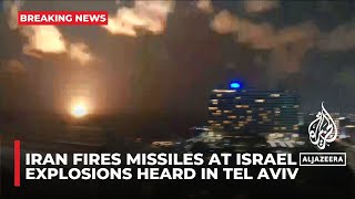 Israeli army says Iran has fired missiles at Israel [upl. by Noeled]