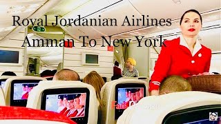 Royal Jordanian Airlines From Amman Jordan To New York USA [upl. by Dola]