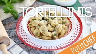 Tortellinis caseros con parmesano jamón y albahaca  Petitchef [upl. by Johann]