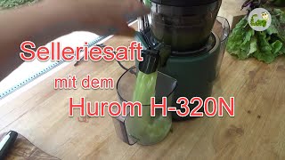 Hurom H320N Slow Juicer amp Selleriesaft  Staudensellerie Verarbeitung  Teil 2 von 8 [upl. by Eintrok163]