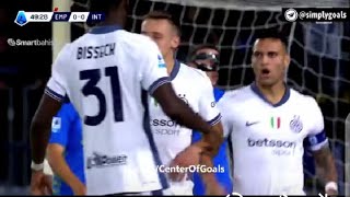 Empoli Vs Inter Milan 03 All goals Results amp Extended Highlights [upl. by Eanwahs]