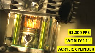 4 Stroke Combustion 4K SLOW MOTION  33000 FPS  Clear Engine Cylinder [upl. by Caryn970]