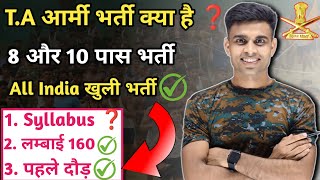 Territorial army Bharti 2024  territorial army kya hai ta army full Details 2024 ta bharti 2024 [upl. by Kele]