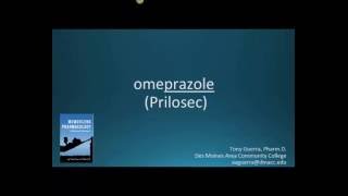 How to pronounce omeprazole Prilosec Memorizing Pharmacology Flashcard [upl. by Eisen813]