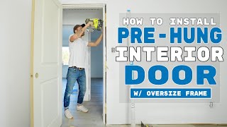 How to Install a PreHung Interior Door for the First Time Like a Pro [upl. by Ahsi]