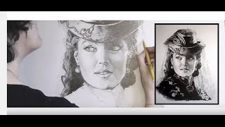 Drawing Portrait Romy Schneider dans quotLudwigquot LVisconti [upl. by Anreval]