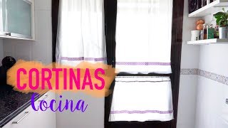 DIY  Como hacer unas cortinas para cocina fácil y sencillo  Lorena Gil [upl. by Sido524]