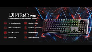 Redragon K556 PRO Upgraded Wireless RGB Gaming Keyboard [upl. by Eizdnil]