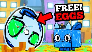 Opening 200 FREE EGGS for a TITANIC in Pet Sim 99 [upl. by Oliviero]