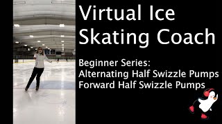 Ice Skating Lesson Beginner Series Forward Half Swizzle Pumps [upl. by Yendor]