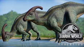 Parasaurolophus  All Skins Showcased  Jurassic World Evolution [upl. by Alimat]