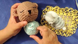 COMO HACER OSITO BEBÉ DORMILÓN Y COLCHITA A CROCHET  23 CUERPO [upl. by Lili161]