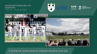 LIVE  Worcestershire vs Durham  Day Two [upl. by Aret]