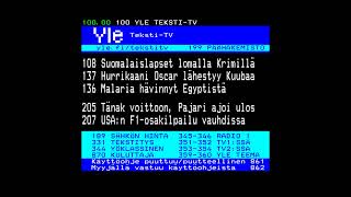 YLE TekstiTV – Teletext Finland 🇫🇮 [upl. by Ahseit]