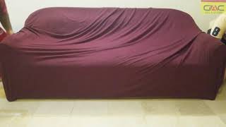 How To Install a Fitted Sofa Cover [upl. by Airbas314]