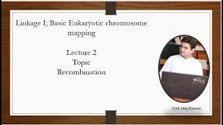 Linkage I Basic Eukaryotic Chromosome Mapping lecture 2 Recombination Urdu [upl. by Maeve]