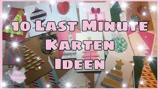 💞10 einfache Weihnachtskarten basteln [upl. by Katzir488]