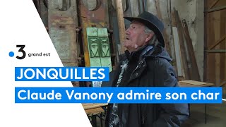 La 50e édition de la fête des jonquilles lhumoriste Claude Vanony vient admirer son char [upl. by Bravar]