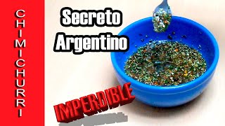 CHIMICHURRI ARGENTINO CASERO  Receta ORIGINAL  SECRETO 🙄 [upl. by Annehcu51]