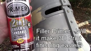 Filler Primer  Will it make 3D Print finishing easier [upl. by Enimaj]