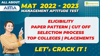 AIMA  MAT 2022  2023  Eligibility  Paper Pattern  Cut Off  Selection Process  Top Colleges [upl. by Beane]