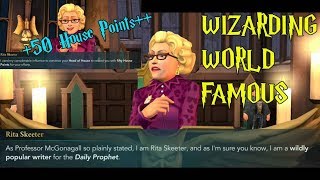 Harry Potter Hogwarts Mystery Wizarding World Famous Rita Skeeter [upl. by Arremat970]