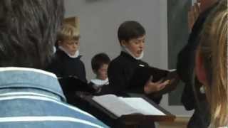 Laurence Kilsby with Schola Cantorum of Tewkesbury Abbey and Dean Close School [upl. by Nauqyt]