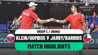 KleinGombos v JarryBarrios Highlights  Slovakia v Chile Davis Cup 2024 Finals Group Stage [upl. by Yusem95]