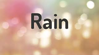 Sarah Geronimo  Rain version Lyrics [upl. by Yentruocal]