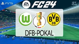 FC 25 Wolfsburg vs Borussia Dortmund  DFB Pokal 202425  PS5 [upl. by Ayekehs]