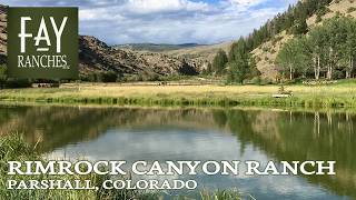 Colorado Property For Sale  Rimrock Canyon Ranch  Parshall Colorado [upl. by Victorine754]