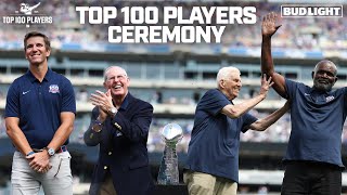 Giants Top 100 Players Halftime Ceremony  New York Giants [upl. by Etnwahs]