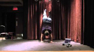 Convict ConditioningStep 8Half Handstand Pushups [upl. by Athenian]