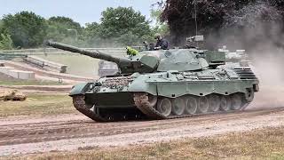 Tankfest 2024 Friday Opening Leopard 1 Warrior and Bergepanzer [upl. by Dorothy200]