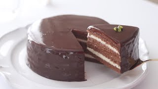 チョコレート・バタークリームケーキの作り方 Flourless chocolate cake｜HidaMari Cooking [upl. by Kcirdet]