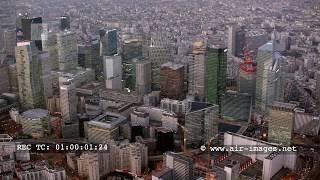 Aerial Footage by dusk  The business district of Paris La Défense and the Triumphal Way [upl. by Brodeur196]