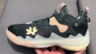 Adidas Harden Vol 6 Green Oxide Monogram Basketball Shoes [upl. by Nailij131]