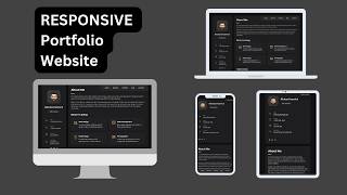 Responsive Portfolio Website From Scratch [upl. by Liahkim]