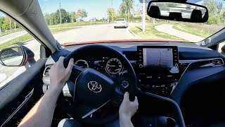 2022 Toyota Camry Hybrid XSE  POV Test Drive Binaural Audio [upl. by Eldoree]