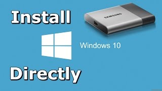 How to Install Windows 10 Directly onto USB External Hard Drive [upl. by Neehs]