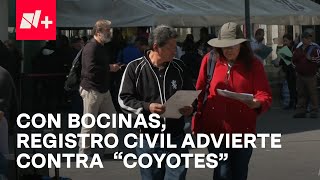 Registro Civil de la CDMX intenta frenar a quotCoyotesquot falsos gestores de documentos  En Punto [upl. by Bittner]