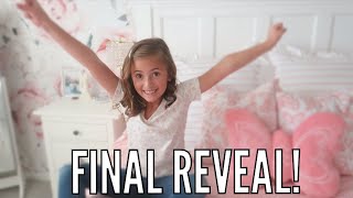 The FINAL REVEAL  GIRLS BEDROOM MAKEOVER PART 2 [upl. by Warring]