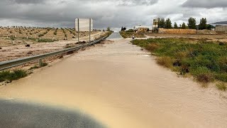 Inundaciones en Granada por la tormenta [upl. by Mazel]