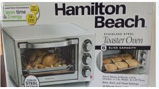 Hamilton Beach Toaster Oven Broil and Bake Model 31511 [upl. by Arodoeht921]