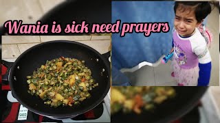 My baby is sick 😔  my afternoon routine easy Bhindi recipe urdu vlog for my viewers [upl. by Isewk]