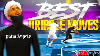 NEW BEST DRIBBLE MOVES in NBA 2K22 SEASON 9  FASTEST DRIBBLE MOVES amp COMBOS for GUARDS in 2K22 [upl. by Aurea]