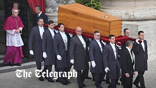 Pope Benedict funeral Thousands gather at Vatican City ceremony [upl. by Raina]