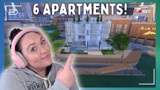 I Designed The COOLEST Apartment Building In The Sims 4 with 6 Apartments [upl. by Vally]