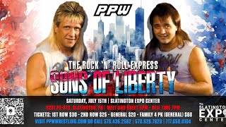 PPW Sons of Liberty Champ Material amp Brothers Gray vs Rock n Roll Express amp South Phillies Finest [upl. by Nairret934]